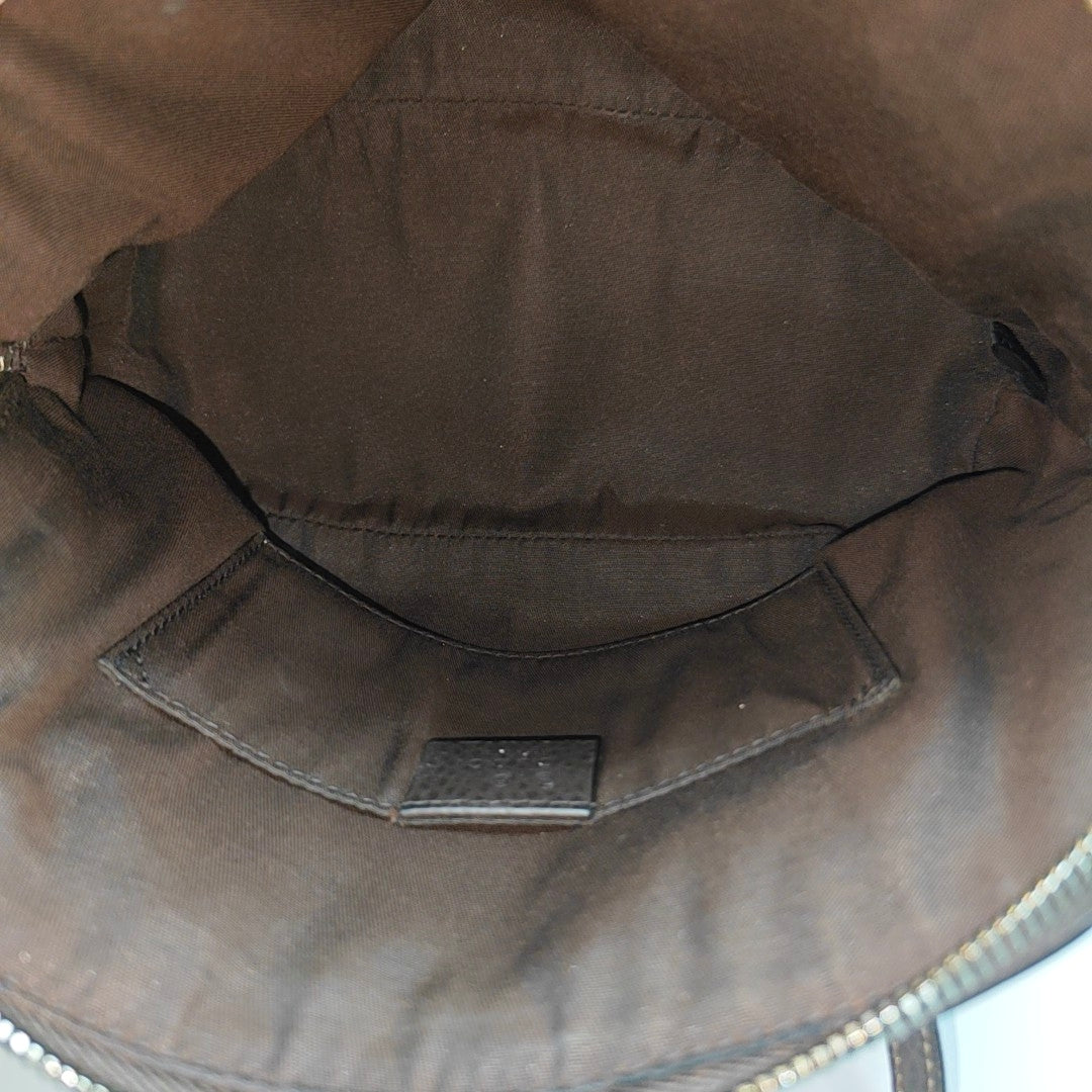 Monogram Coated Canvas Shoulder Bag Brown