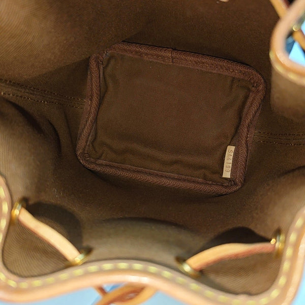 NÉONOÉ Nano Monogram Coated Canvas Brown