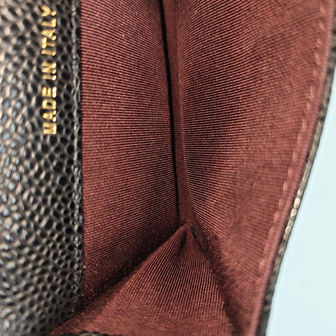 Authenticated pre-owned  CLASSIC FLAP Quilted Grained Calfskin Black Wallet - Wallet at Looply