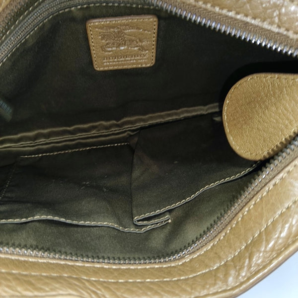 Quilted Calfskin Shoulder Bag Brown