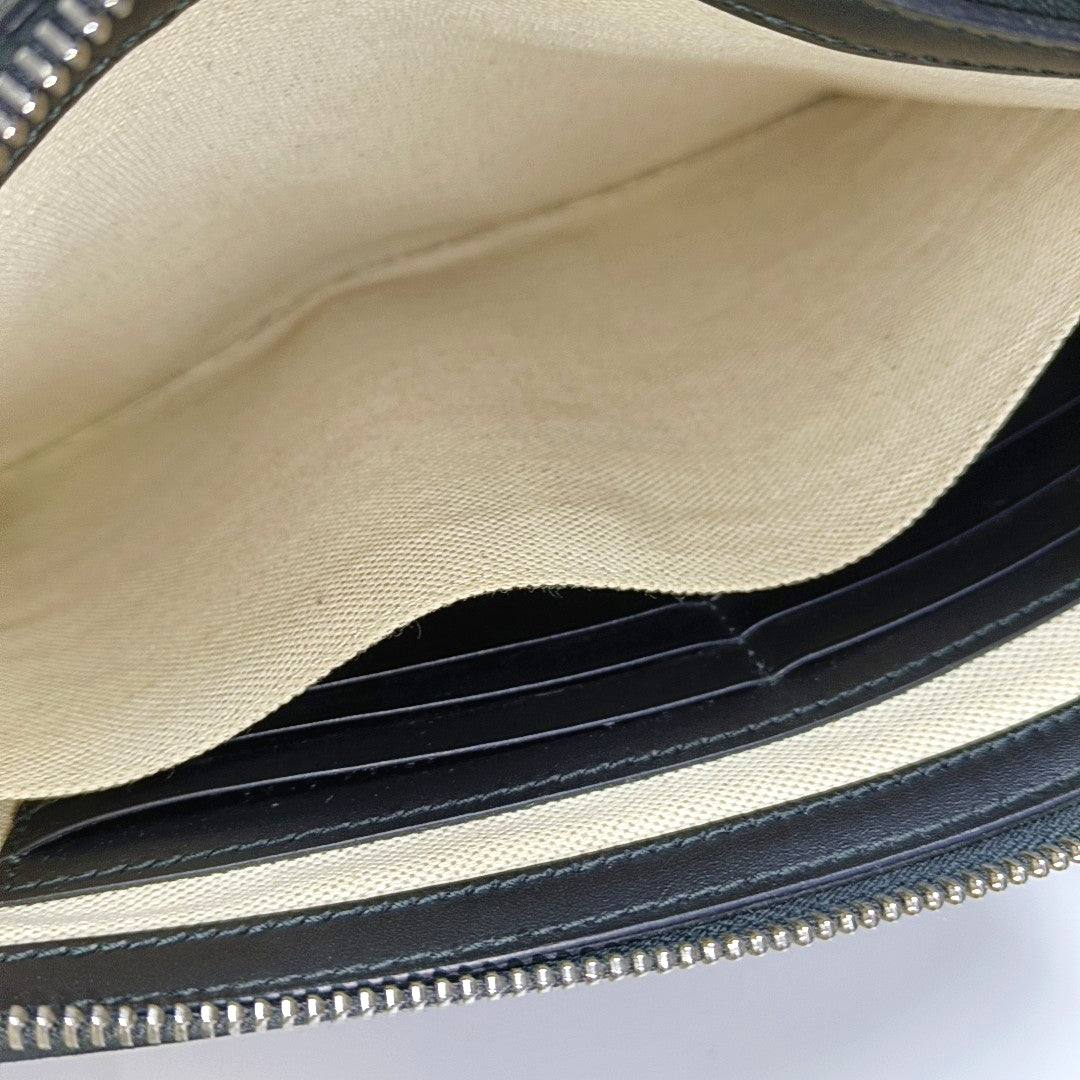GG Supreme Monogram Coated Canvas Black