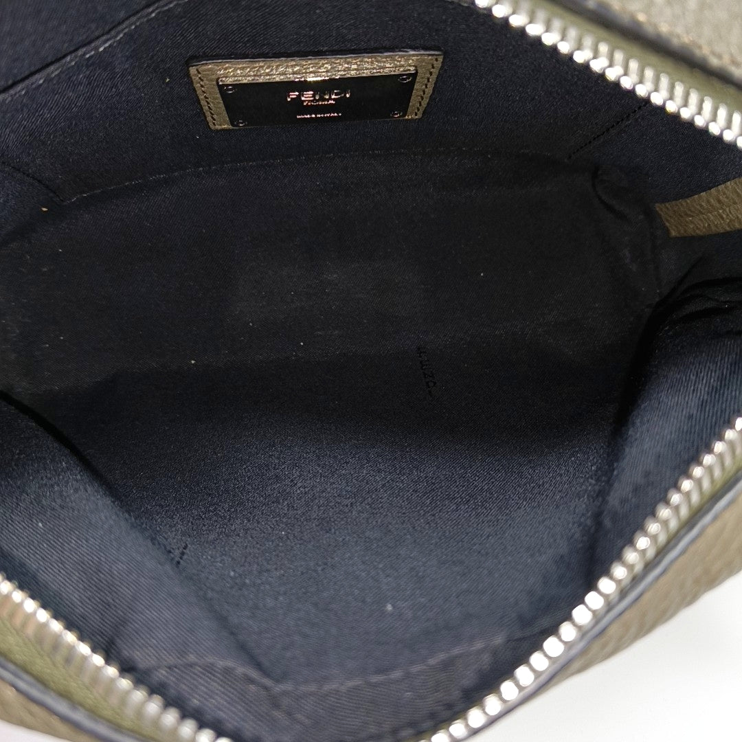 Calfskin Crossbody Bag Gray