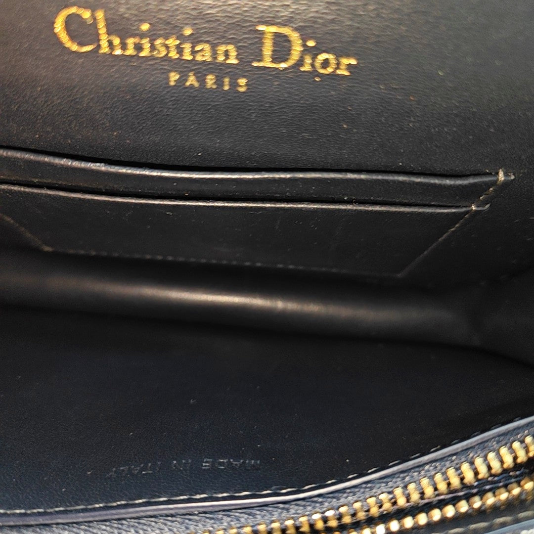Saddle Mini Oblique Canvas Blue