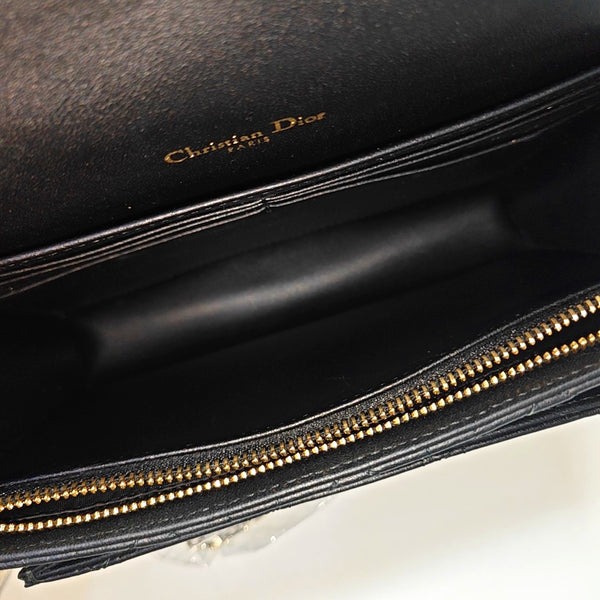 Lady Dior Small Cannage Lambskin Black
