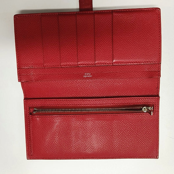 Bearn Medium Epsom Red Wallet