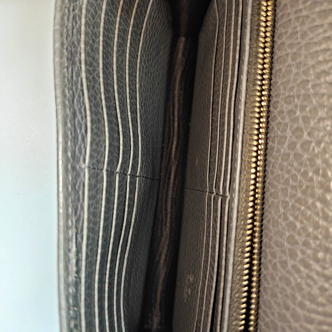 Interlocking G Small Calfskin Gray