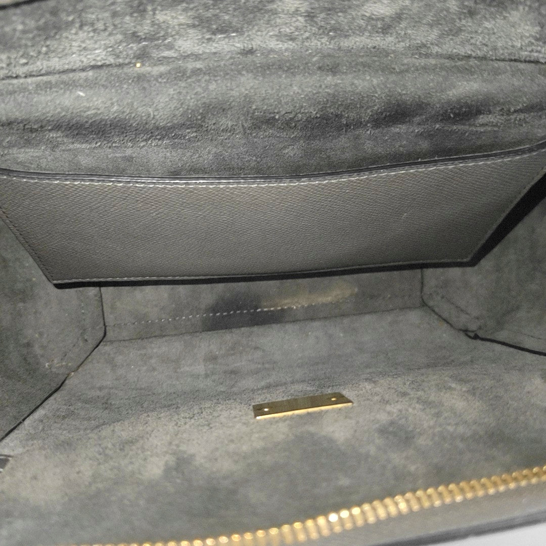 BELT Micro Calfskin Gray