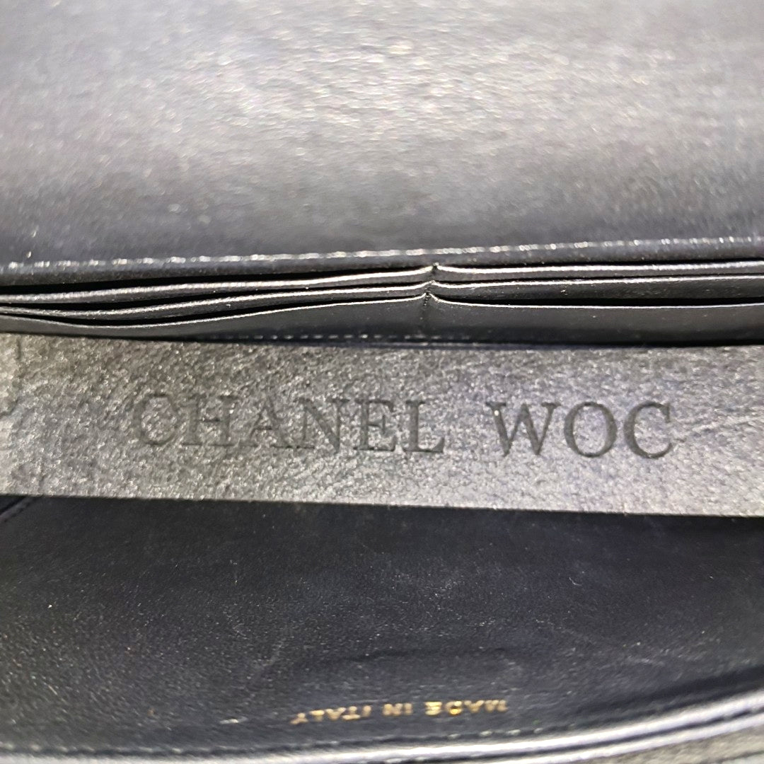 WOC Quilted Lambskin Black