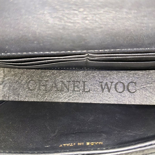 WOC Quilted Lambskin Black