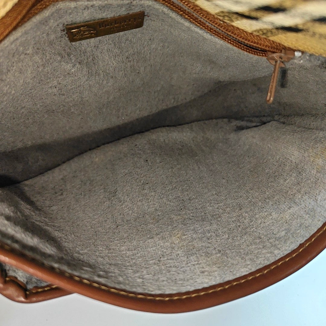 Coated Canvas Crossbody Bag Beige