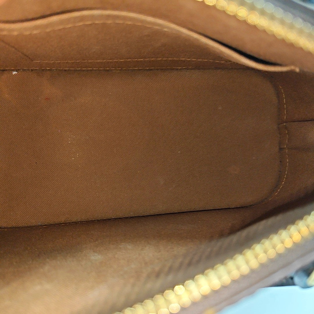 ALMA BB Monogram Coated Canvas Brown