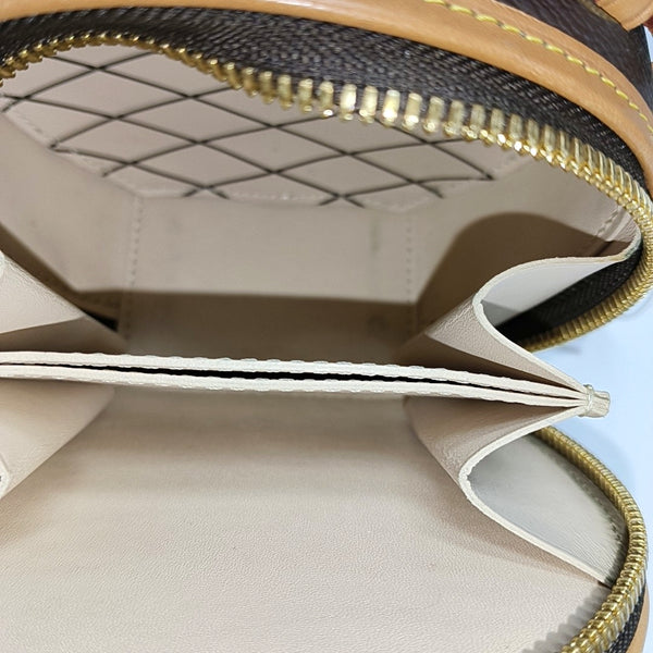 BOITE CHAPEAU Mini Monogram Coated Canvas Brown
