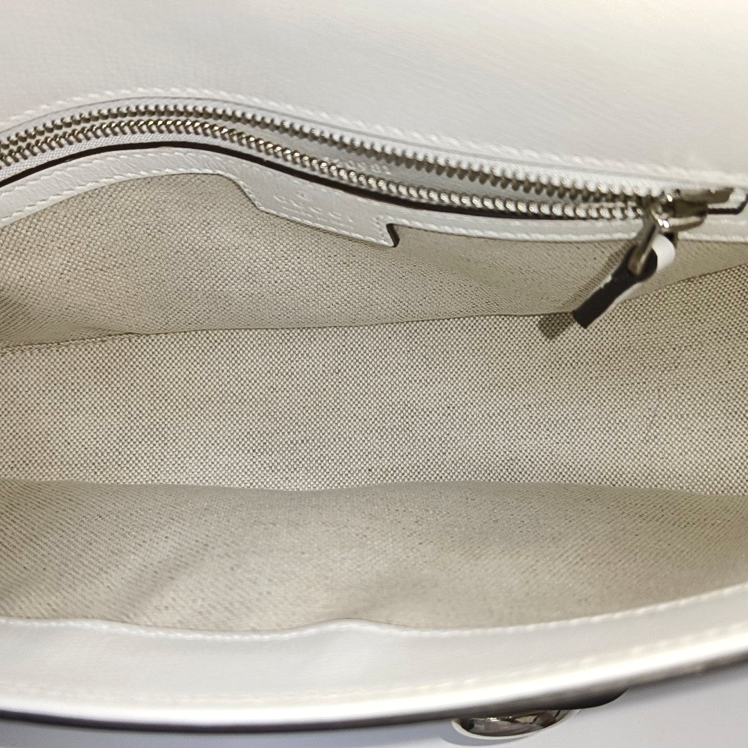 Horsebit 1955 Small Calfskin White