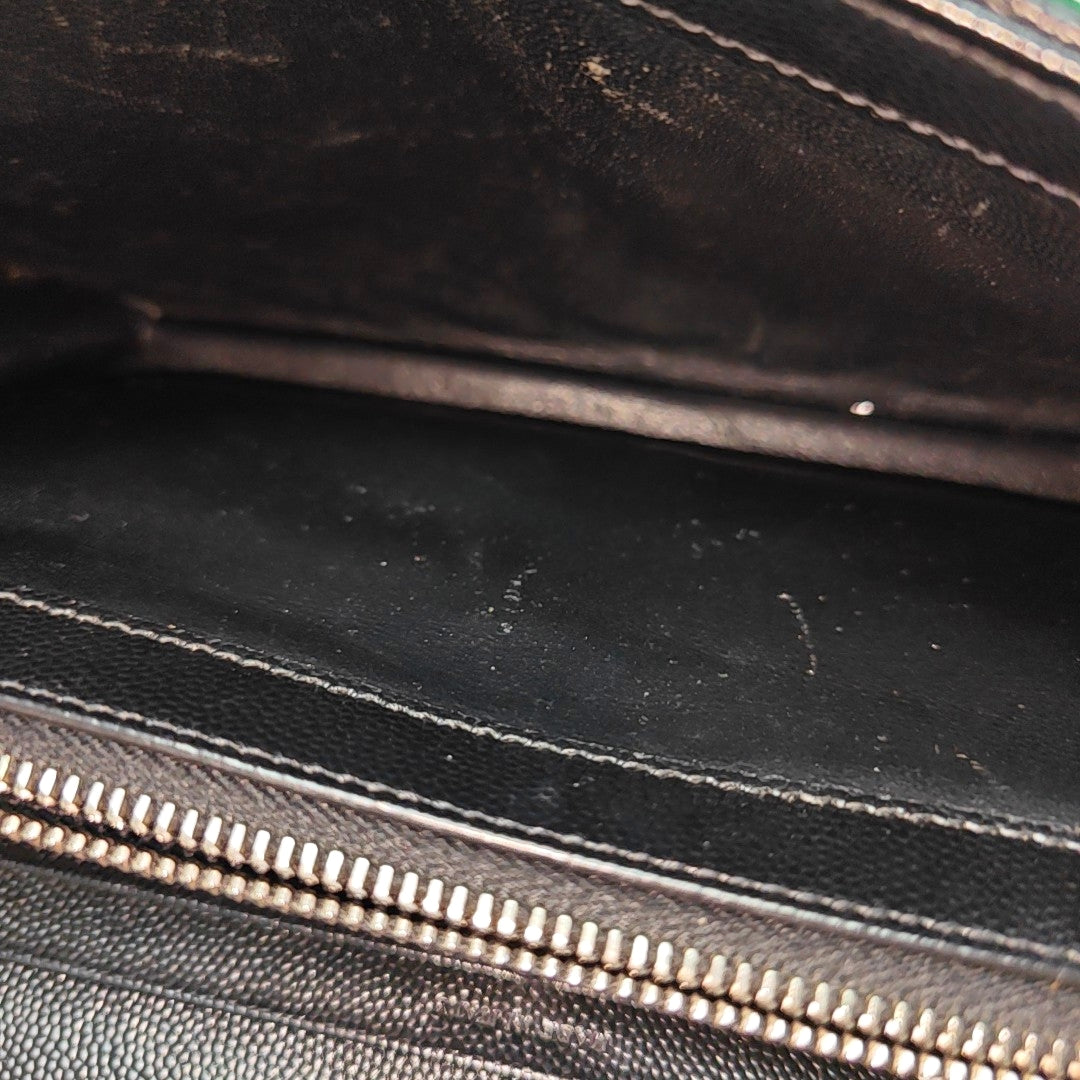 MONOGRAM Medium Chevron Calfskin Black