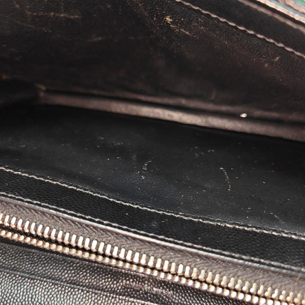 MONOGRAM Medium Chevron Calfskin Black