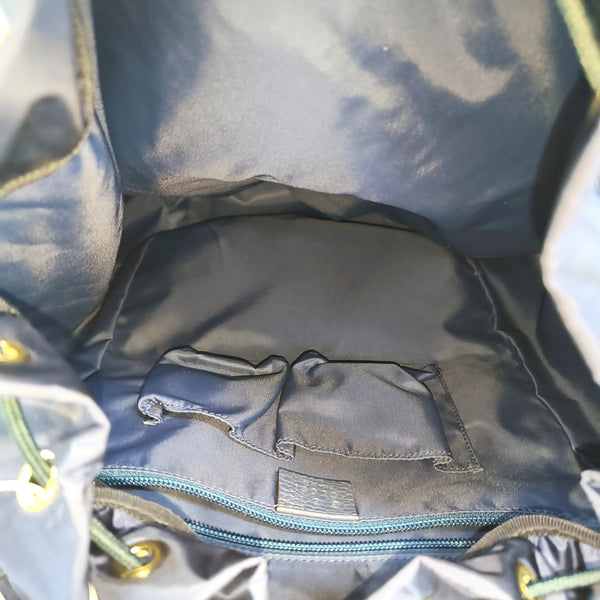 Monogram Nylon Backpack Blue