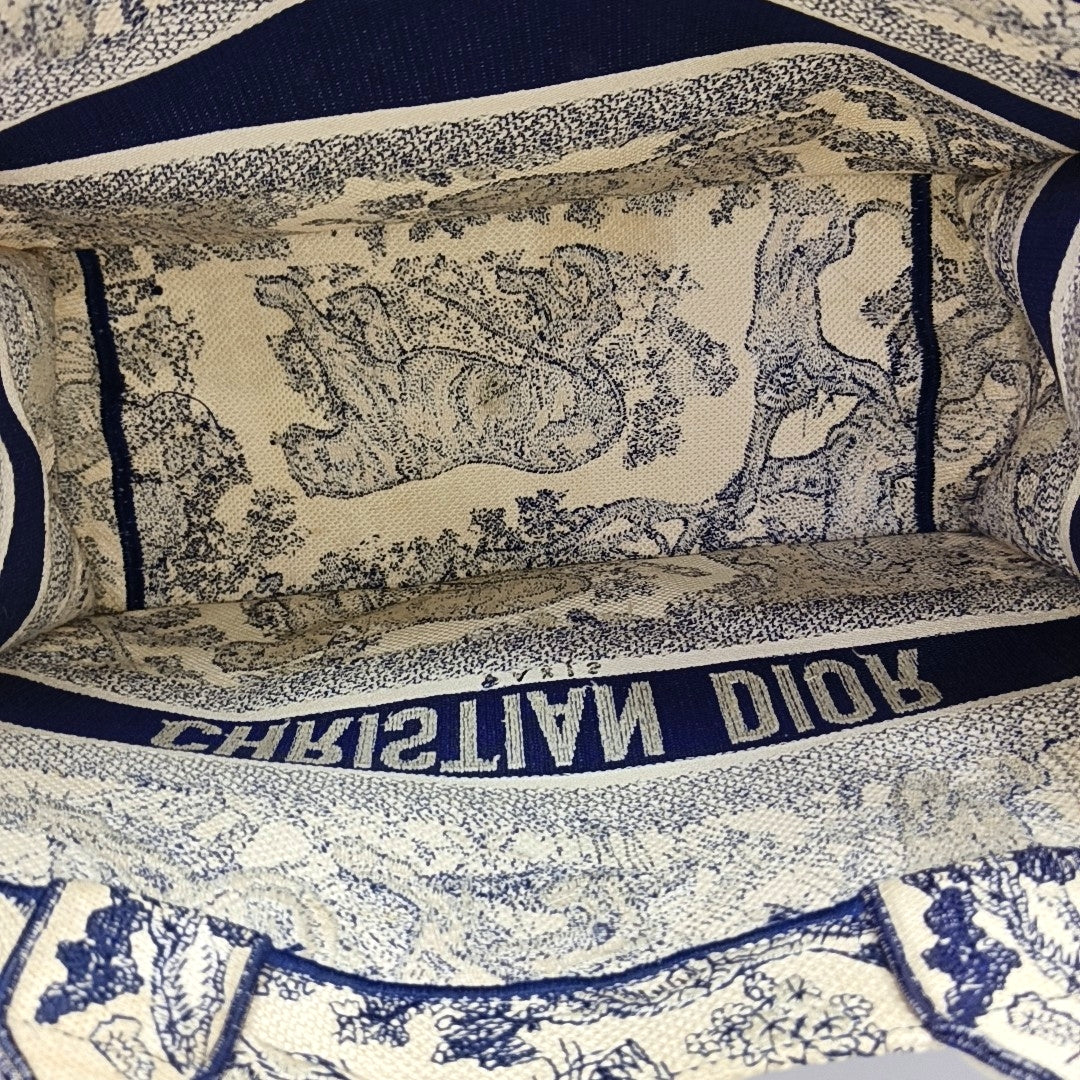 Book Tote Medium Canvas Blue