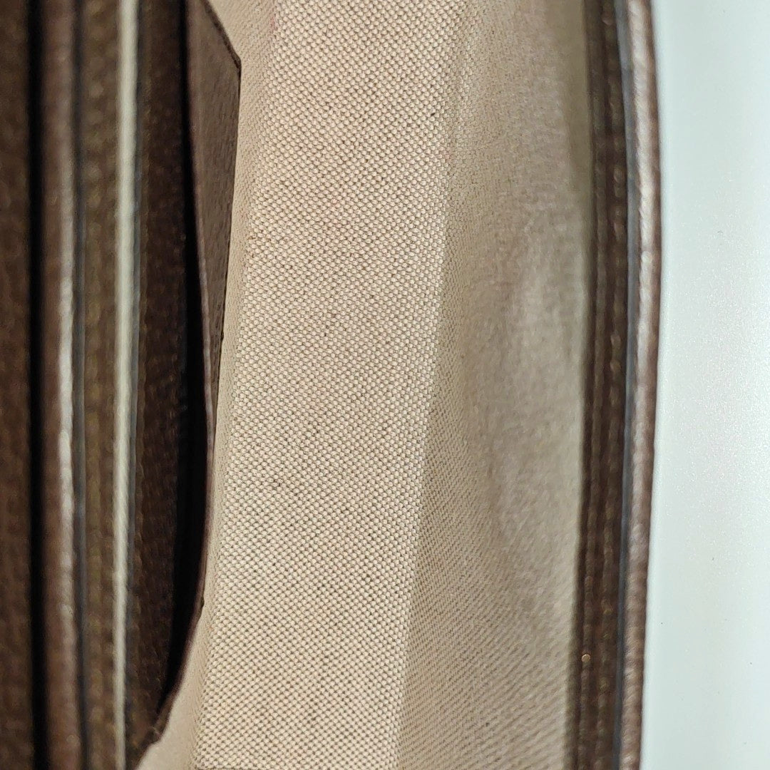 Ophidia Mini Monogram Coated Canvas Beige