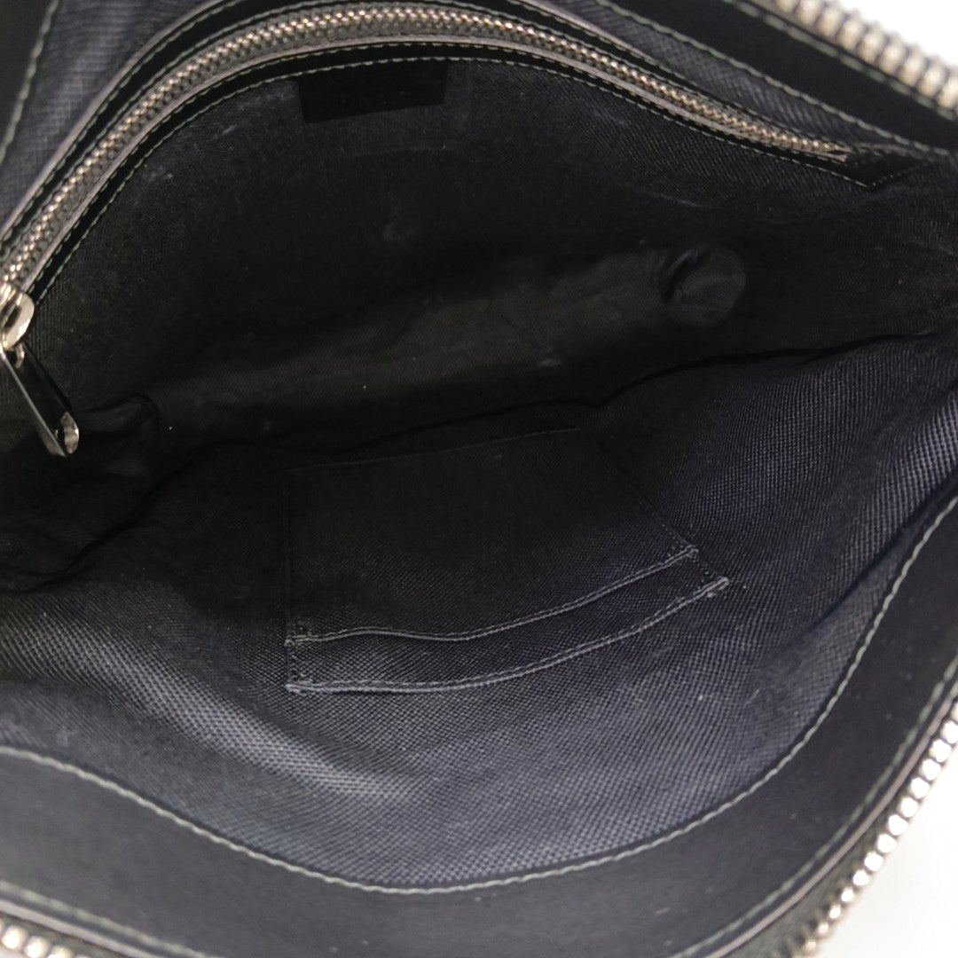 GG Supreme Monogram Coated Canvas Black