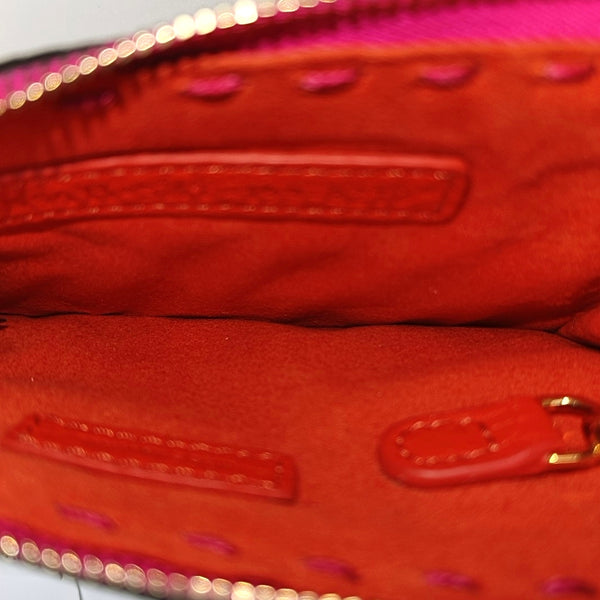 Calfskin Card Holder Red