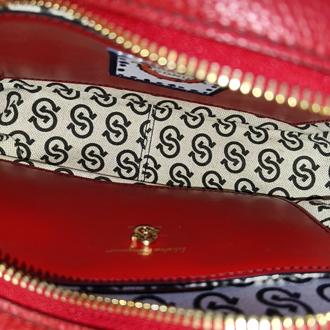 Galore Quilted Calfskin Red