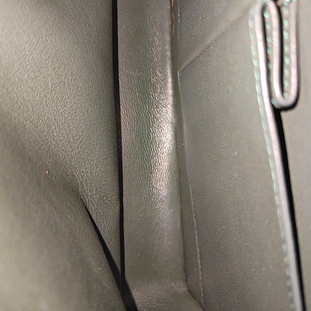 CLASSIC FLAP Small Chevron Calfskin Green