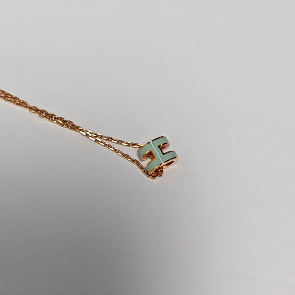 Pop H Metal Rose Gold Necklace