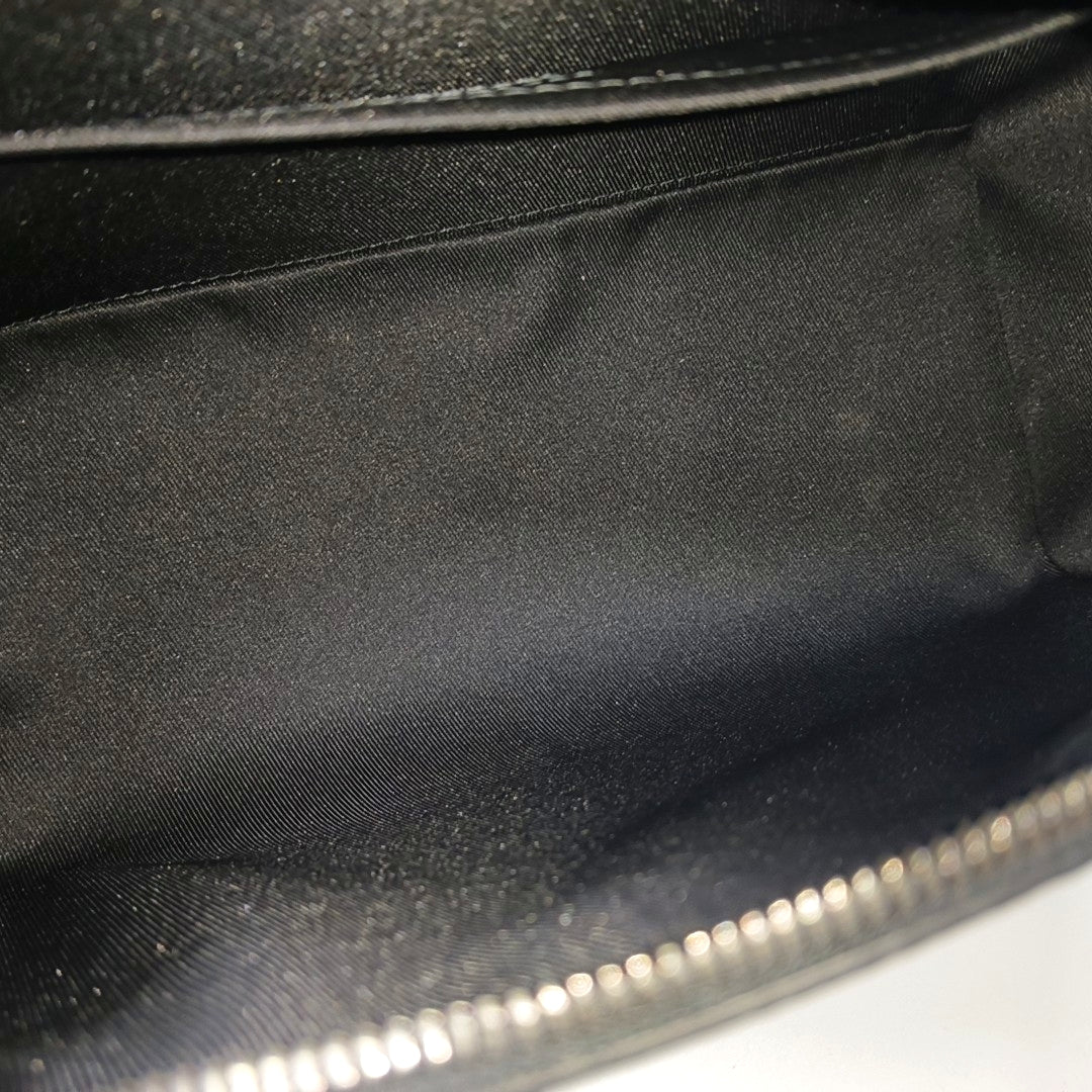 KEEPALL Monogram Coated Canvas Black