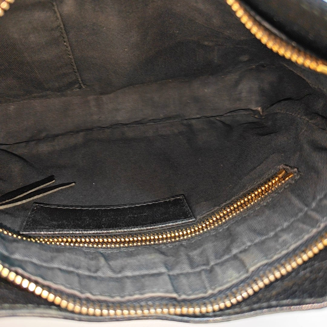 Authenticated pre-owned  Classic Metallic Edge City Mini Lambskin Black - Shoulder Bag at Looply