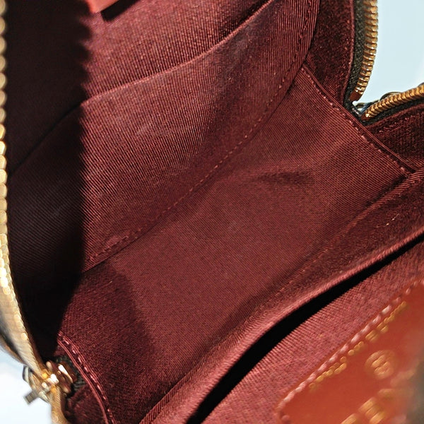 ROUND Quilted Grained Calfskin Black
