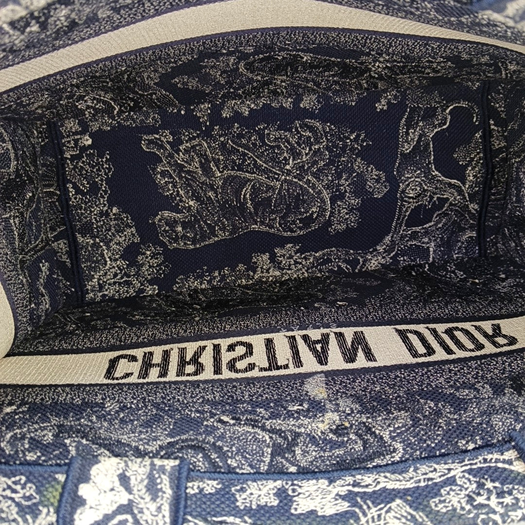 Book Tote Medium Canvas Blue