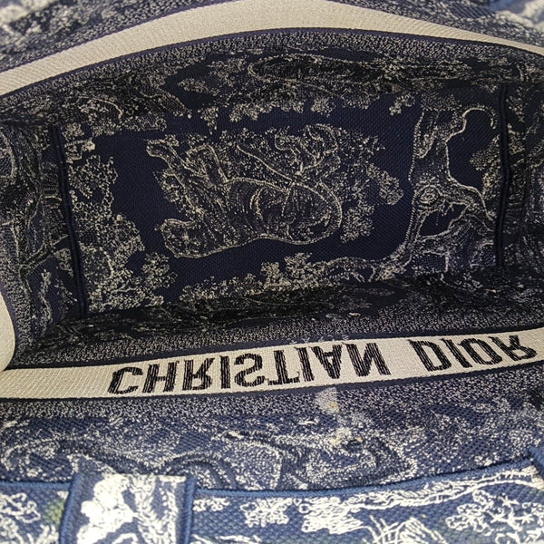 Book Tote Medium Canvas Blue