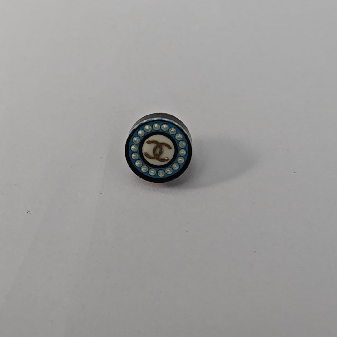 Resin Blue Stud Earrings