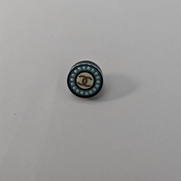 Resin Blue Stud Earrings