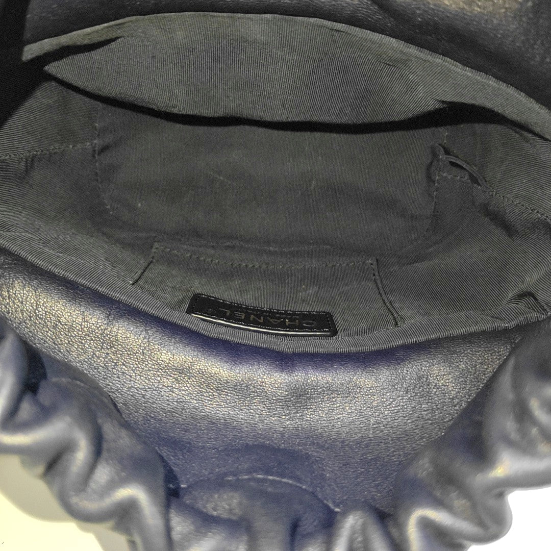 Quilted Lambskin Shoulder Bag Blue
