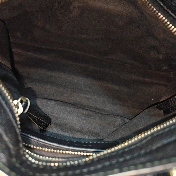 Classic Metallic Edge City Mini Lambskin Black