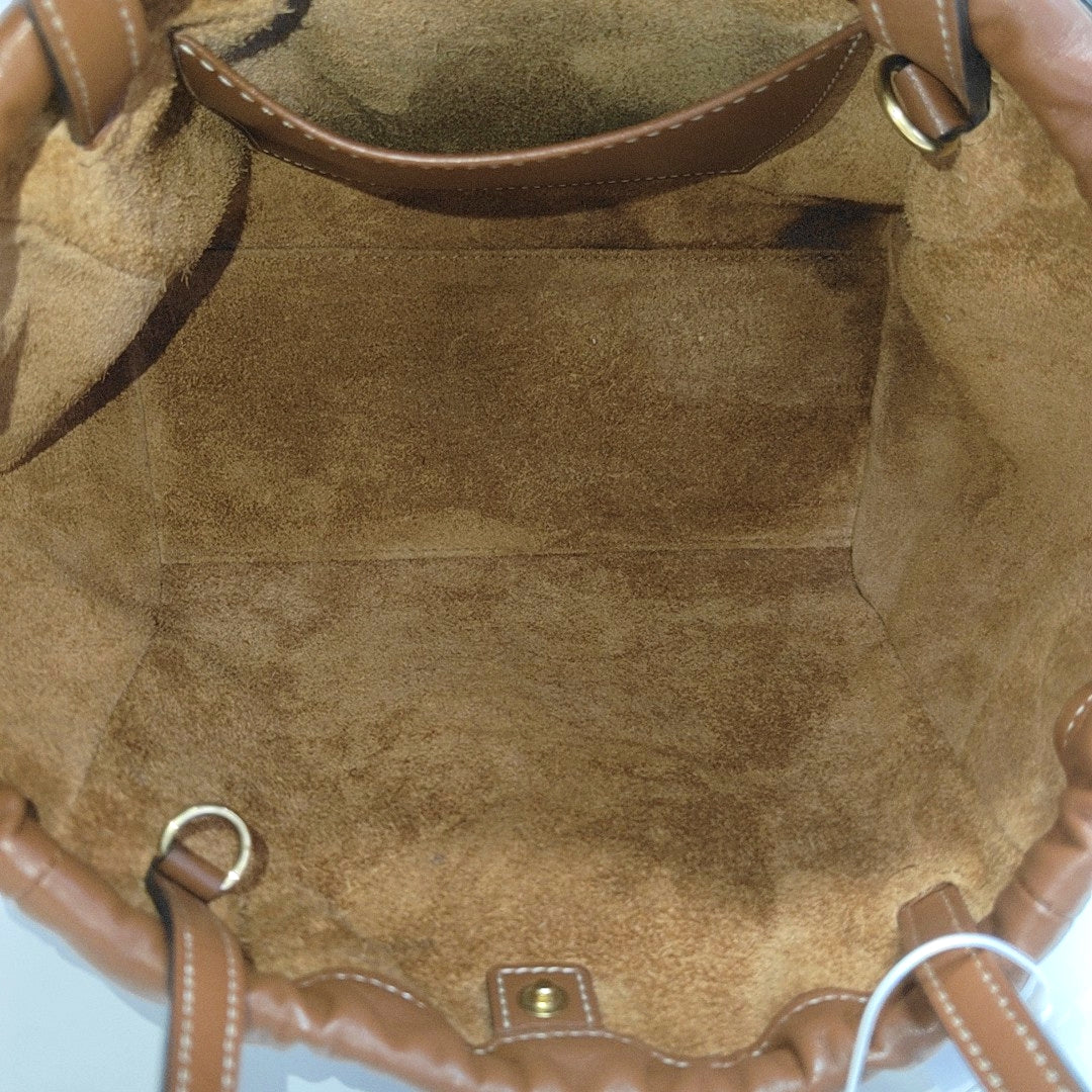 CABAS TRIOMPHE Small Quilted Calfskin Brown