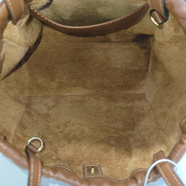 CABAS TRIOMPHE Small Quilted Calfskin Brown