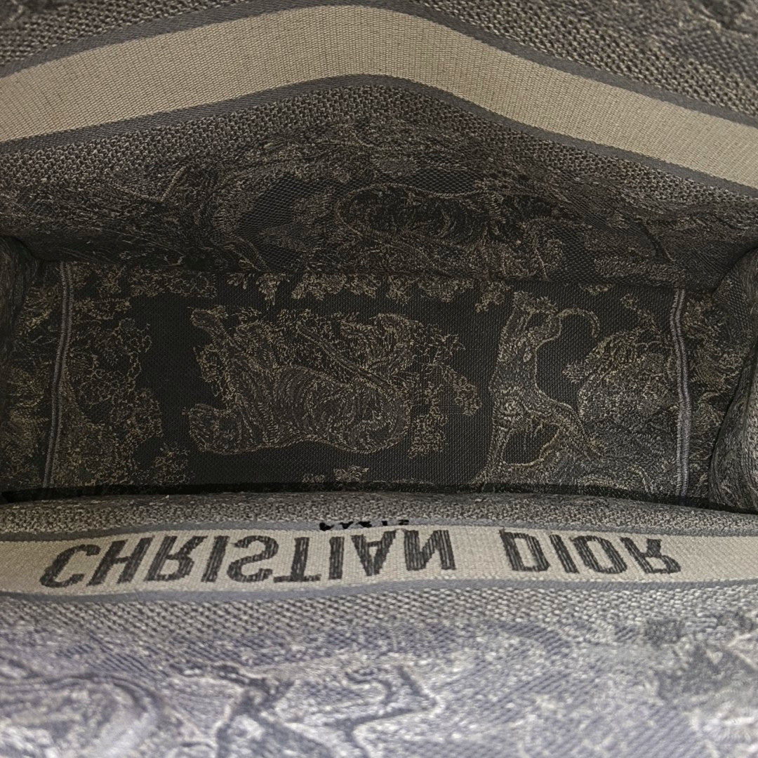 Book Tote Large Fabric Gray