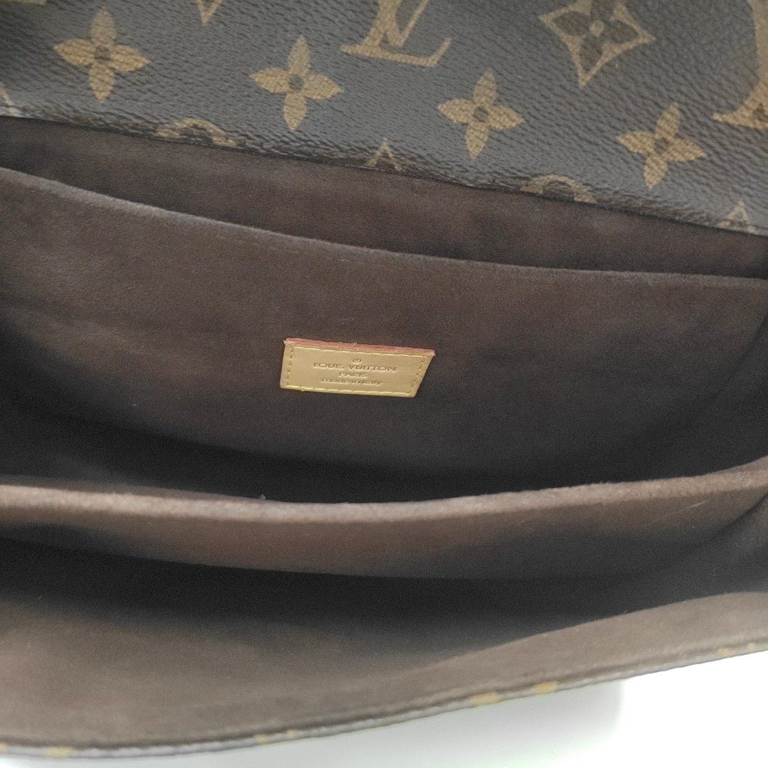 MÉTIS MM Monogram Coated Canvas Brown