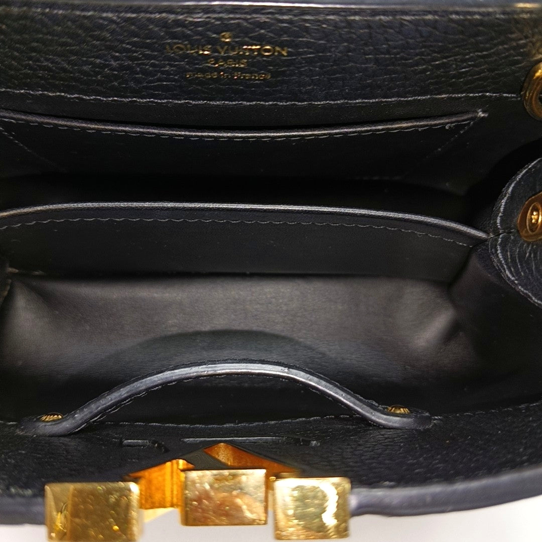 CAPUCINES Mini Calfskin Black