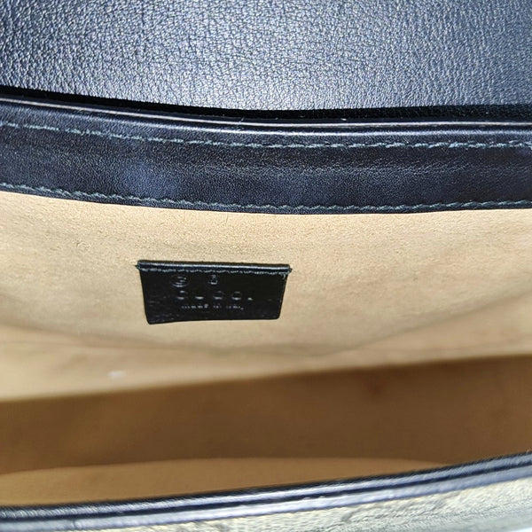 Padlock Medium Monogram Coated Canvas Beige