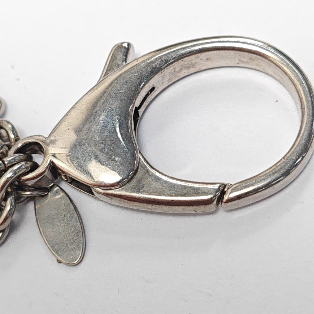 Metal Bag Charm Silver