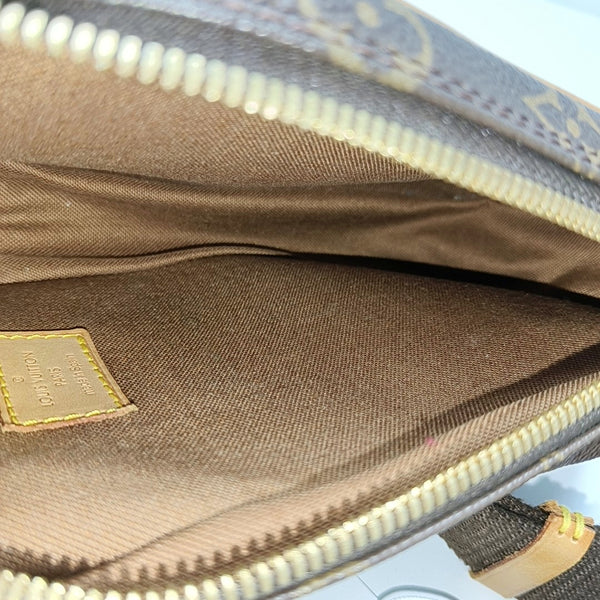 GANGE Monogram Coated Canvas Brown