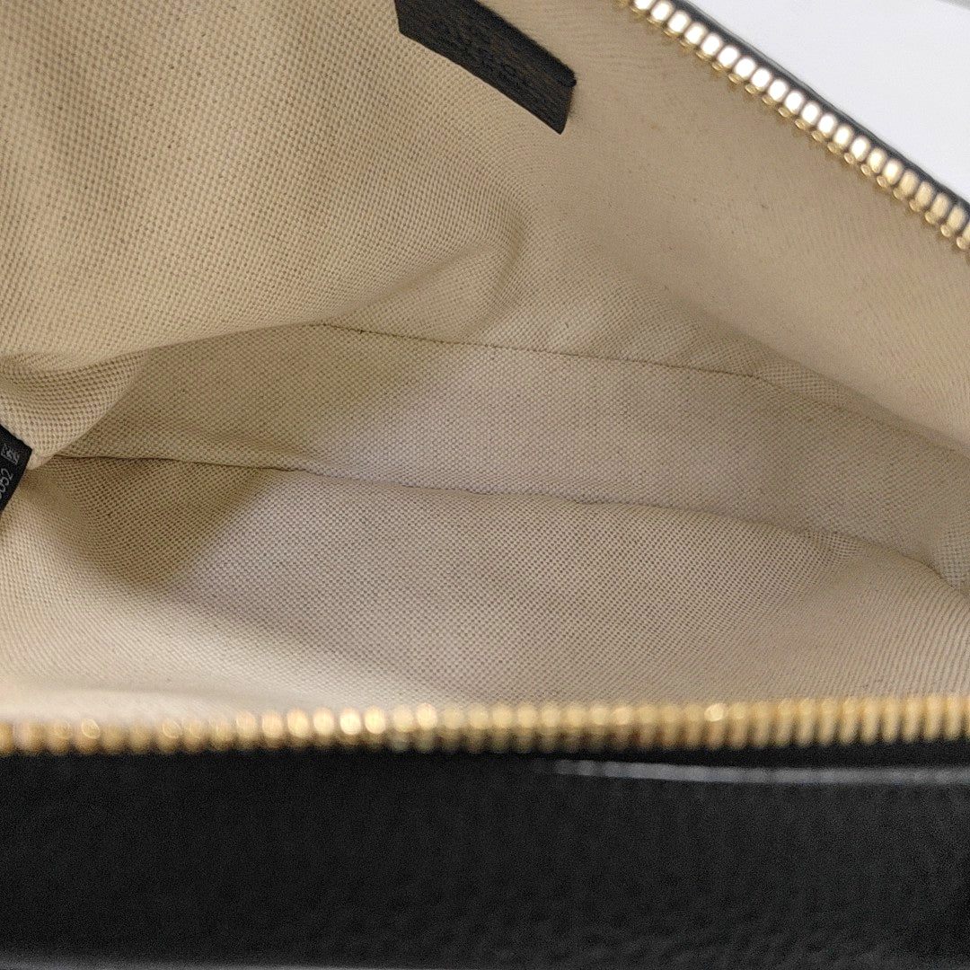 Calfskin Shoulder Bag Black