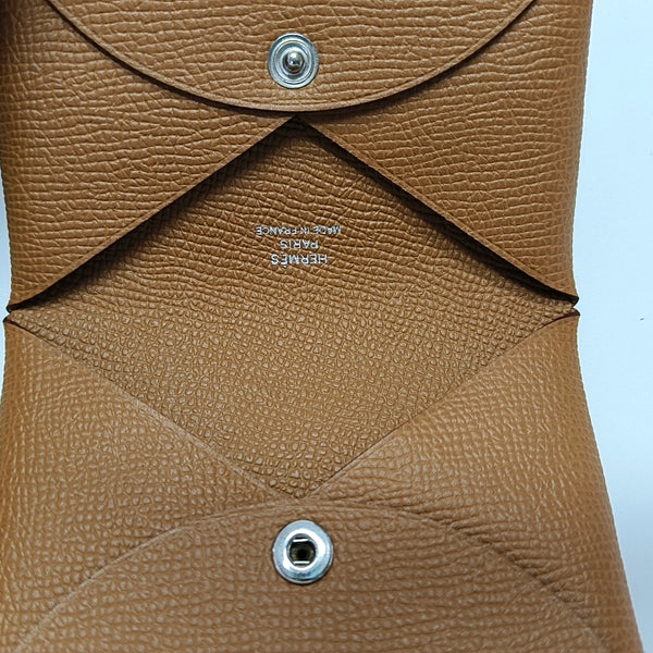 Calvi Epsom Brown Card Holder