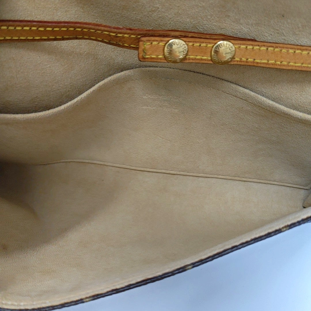 TWIN GM Monogram Coated Canvas Brown