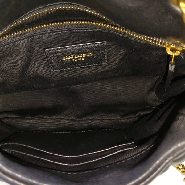 PUFFER Mini Chevron Lambskin Black