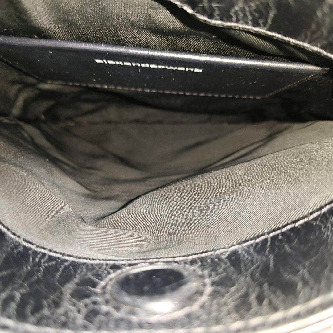 Calfskin Shoulder Bag Small Black