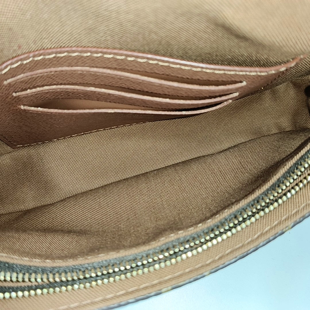 IVY Monogram Coated Canvas Brown